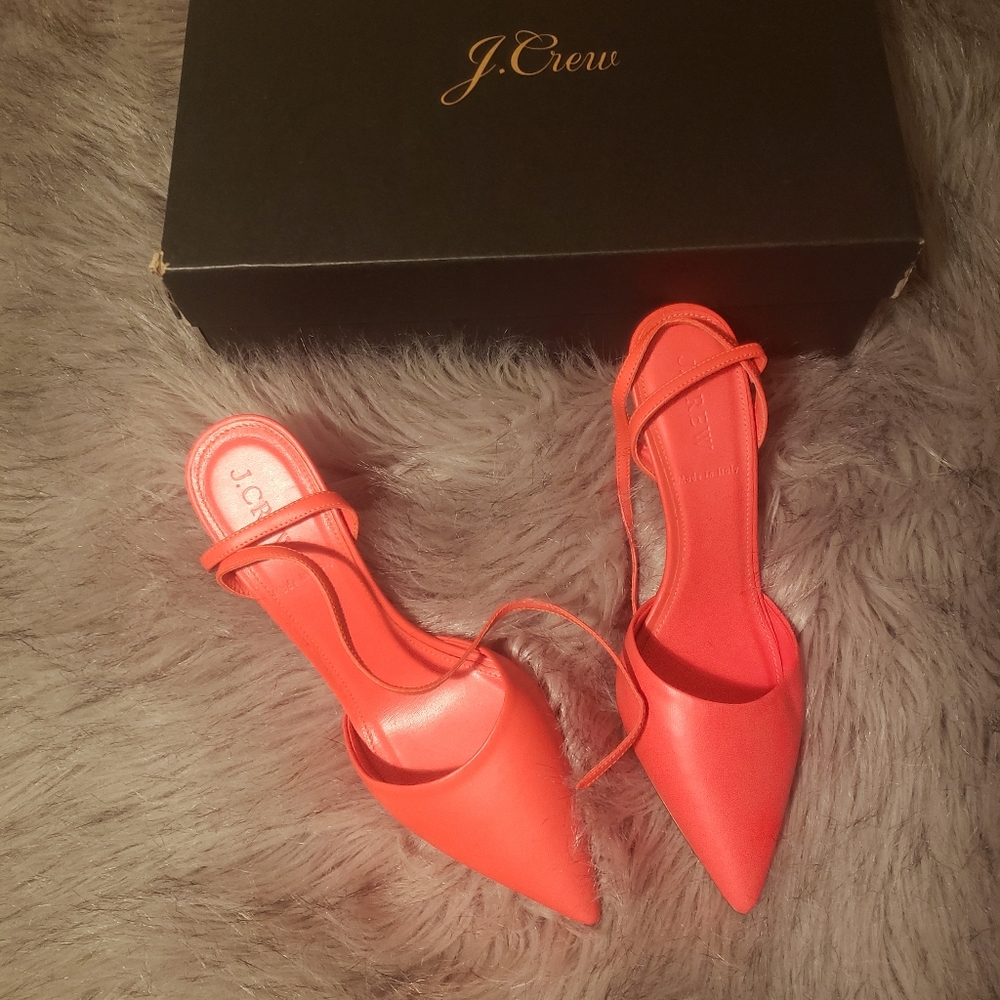 JCrew Made In Italy Ankle Strap Heels